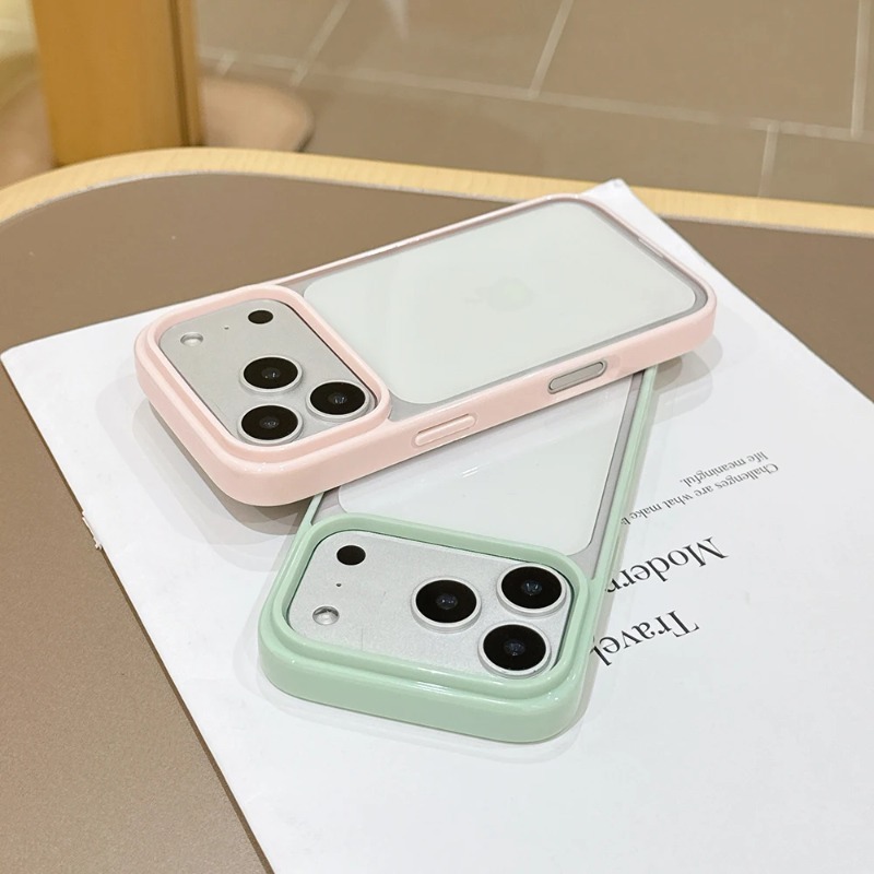 Phone Case Clear - Luxury Candy Color Hybrid Clear Phone