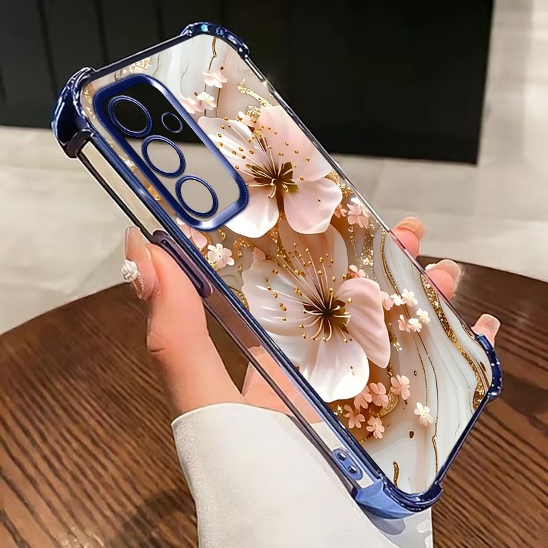 Electroplated Flower Clear Pho - Phone Case Clear recension och pris