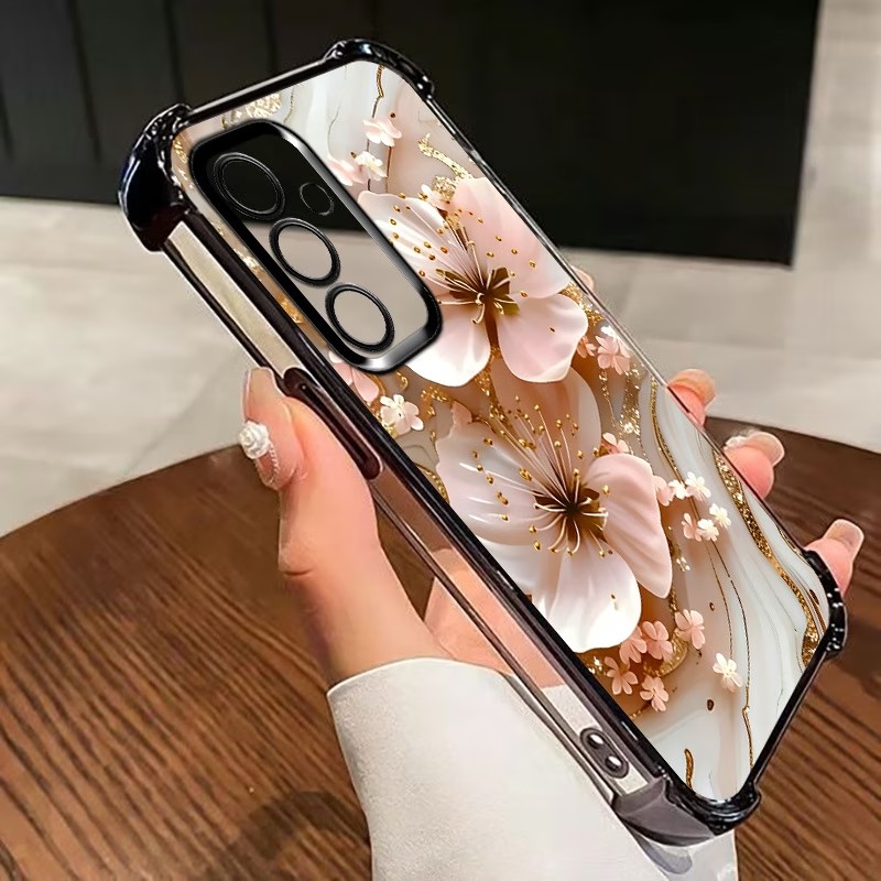 Electroplated Flower Clear Pho - Phone Case Clear recension och pris