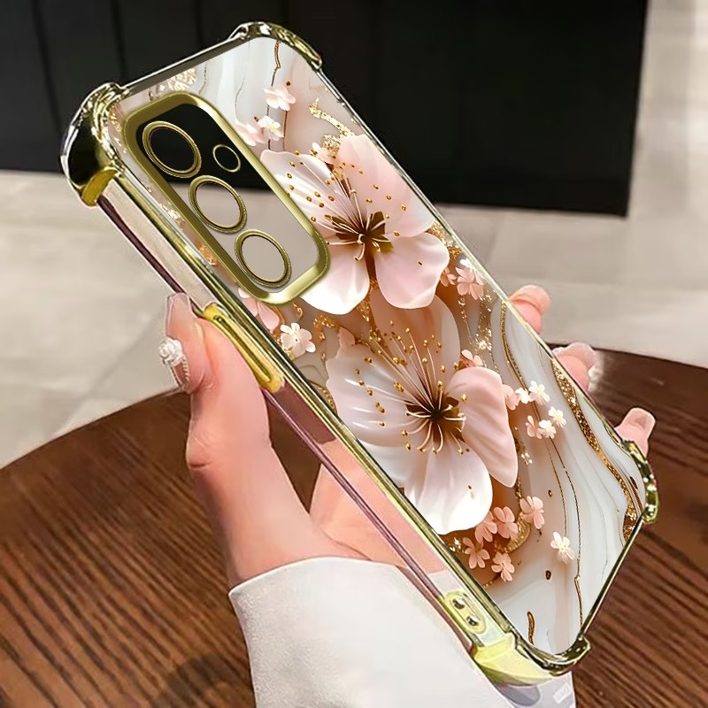 Electroplated Flower Clear Pho - Phone Case Clear recension och pris