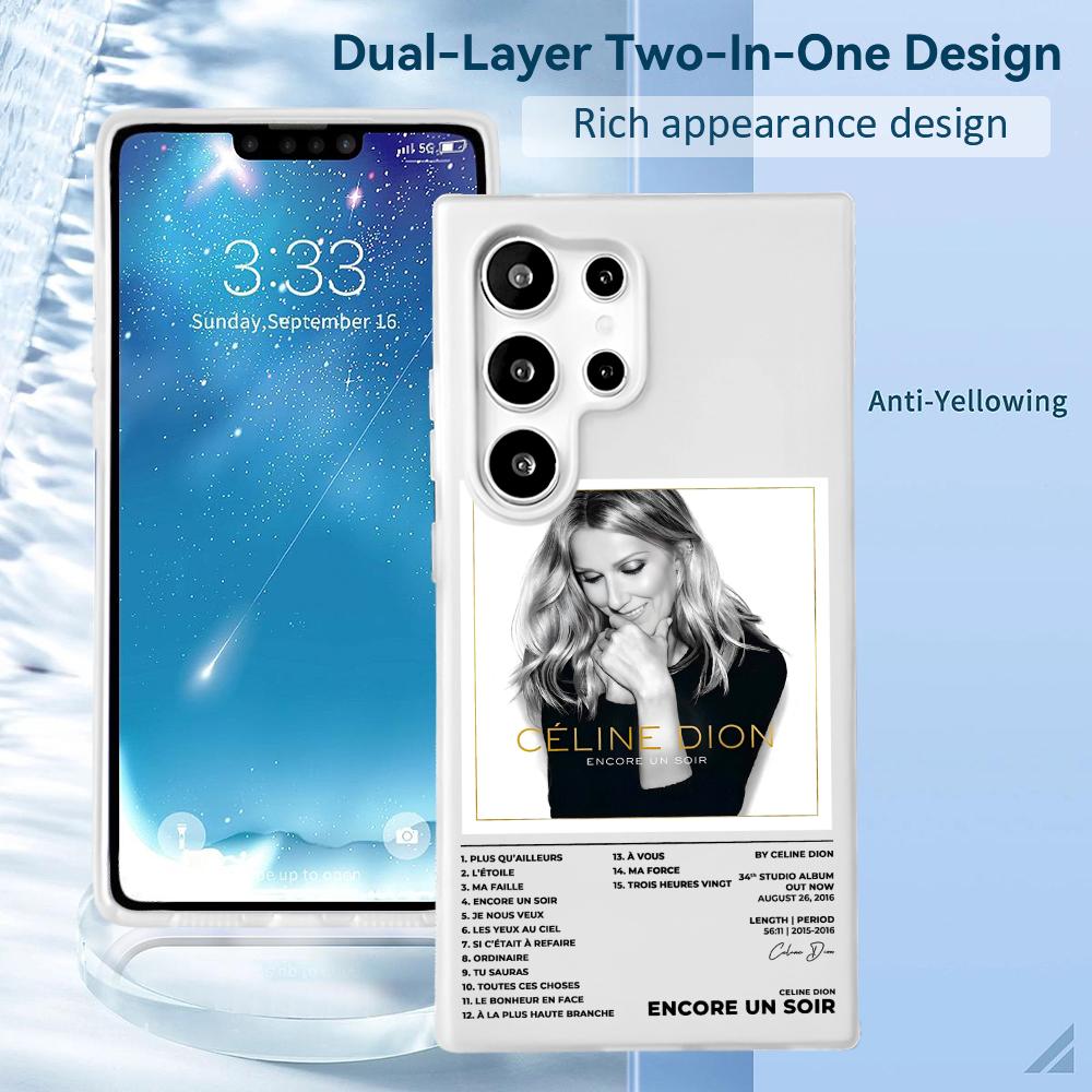 Singer C-Celine D-Dion Phone C - Phone Case Clear recension och pris