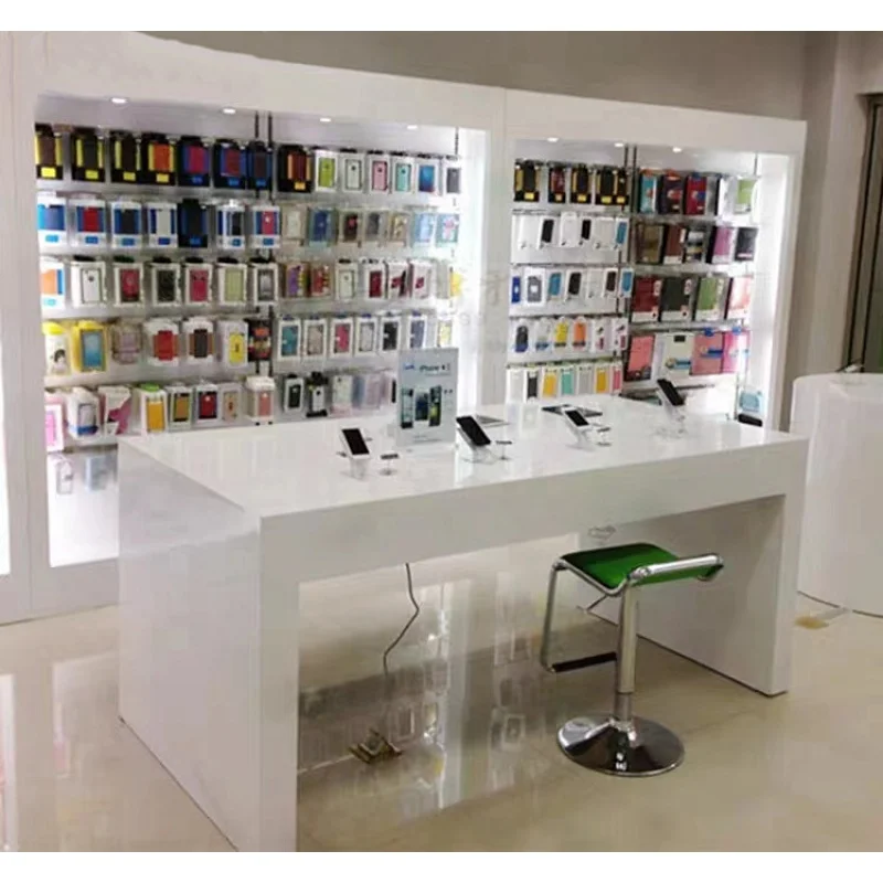 custom，Wooden Slatwall Mobile  - Phone Accessories Store recension och pris
