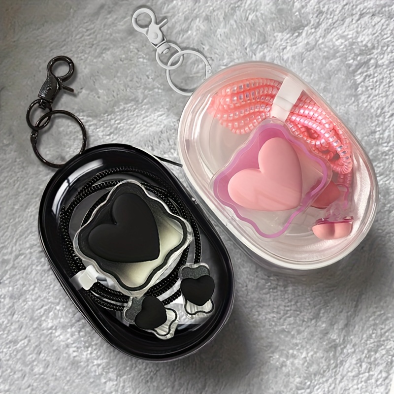 6PCS Love Heart Charger Cover  - Phone Accessories Box Set recension och pris