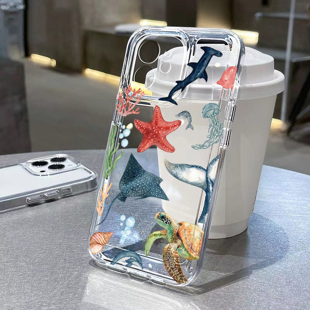 Sea Animals Case For iPhone 18 - Phone Case Clear recension och pris