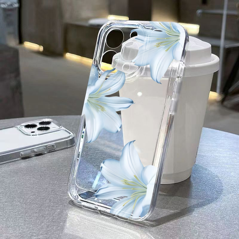 Fashion Exquisite White Lily F - Phone Case Clear recension och pris