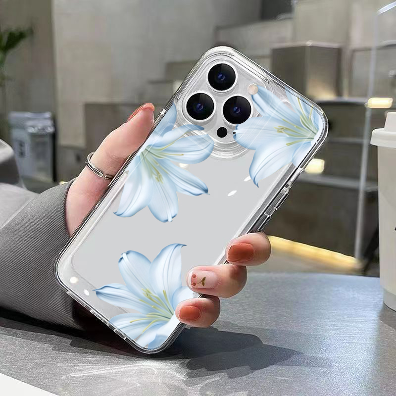 Fashion Exquisite White Lily F - Phone Case Clear recension och pris