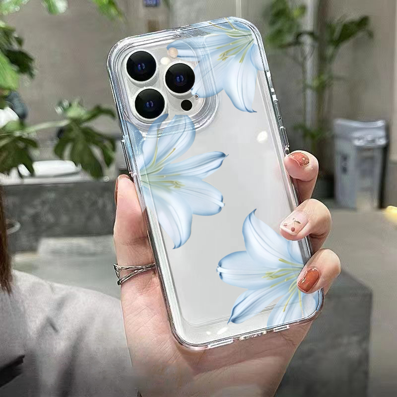 Fashion Exquisite White Lily F - Phone Case Clear recension och pris