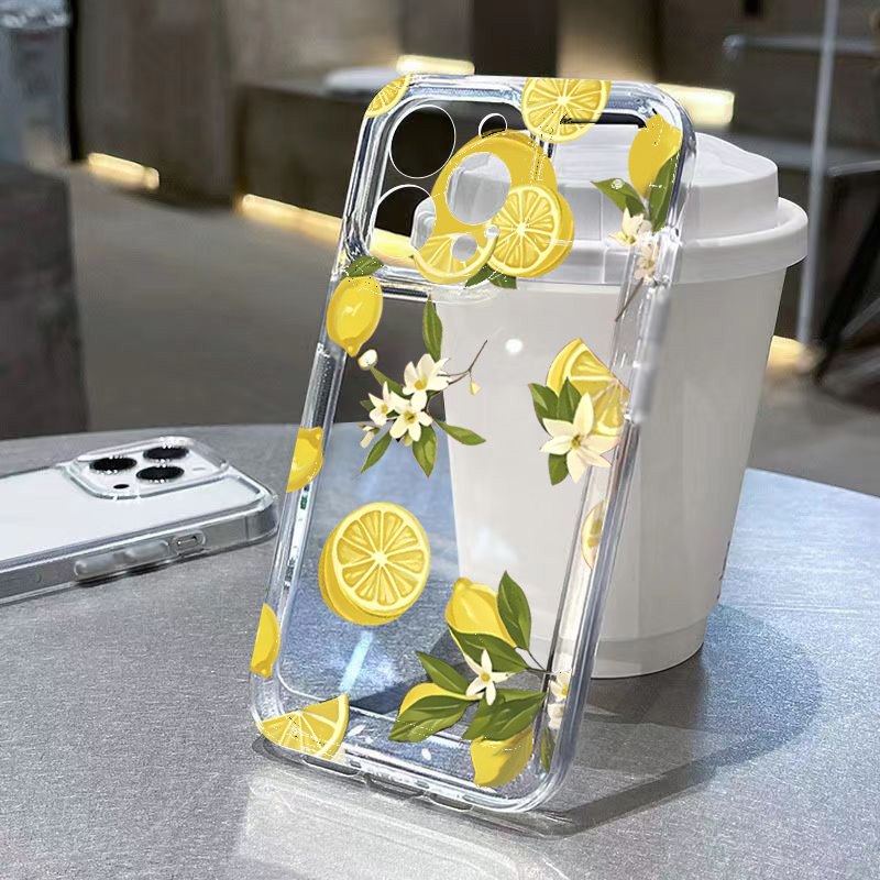 Summer Fruit Lemon Flower Clea - Phone Case Clear recension och pris
