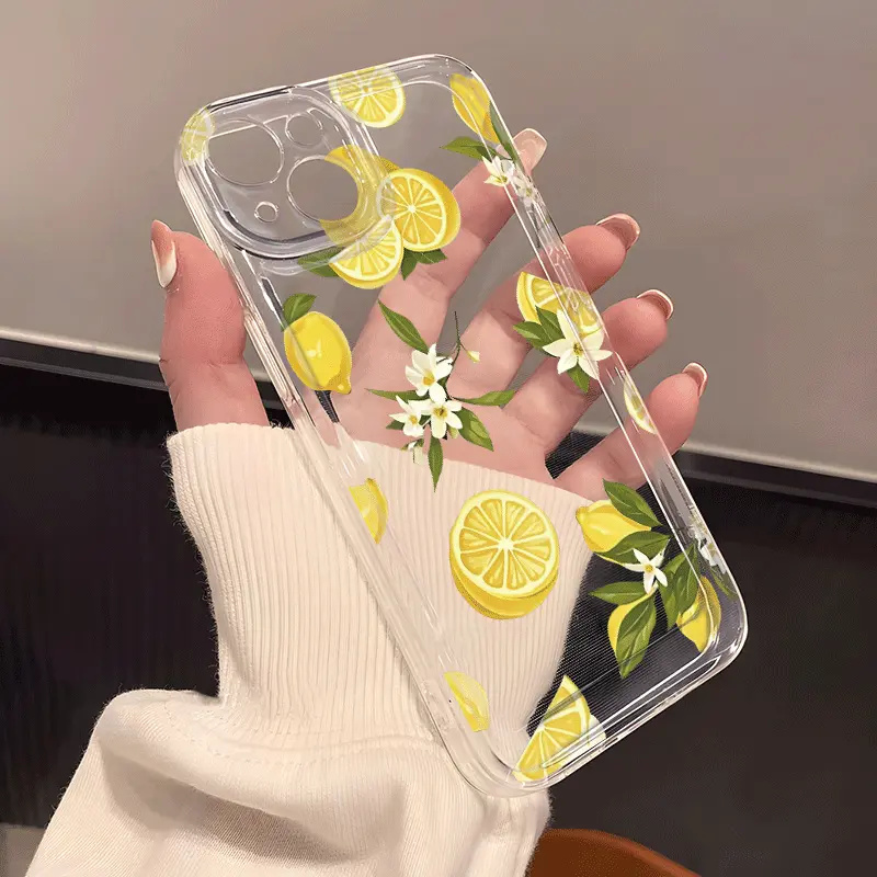 Summer Fruit Lemon Flower Clea - Phone Case Clear recension och pris