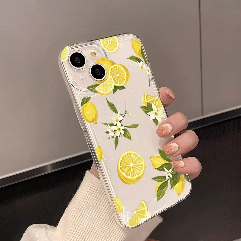 Summer Fruit Lemon Flower Clea - Phone Case Clear recension och pris