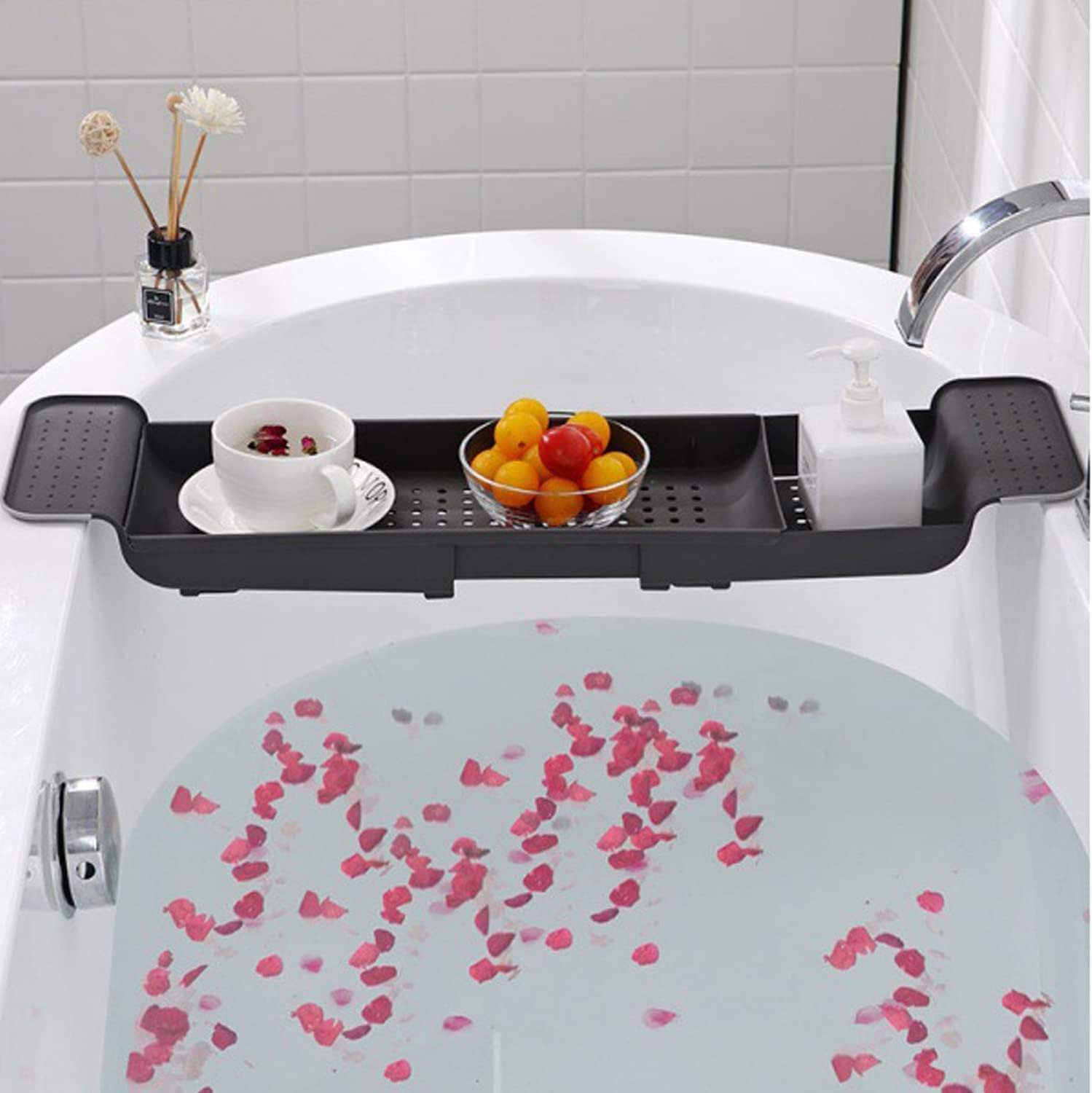 Bath Shelf Caddy Tray Expandab - Phone Accessories Rack recension och pris