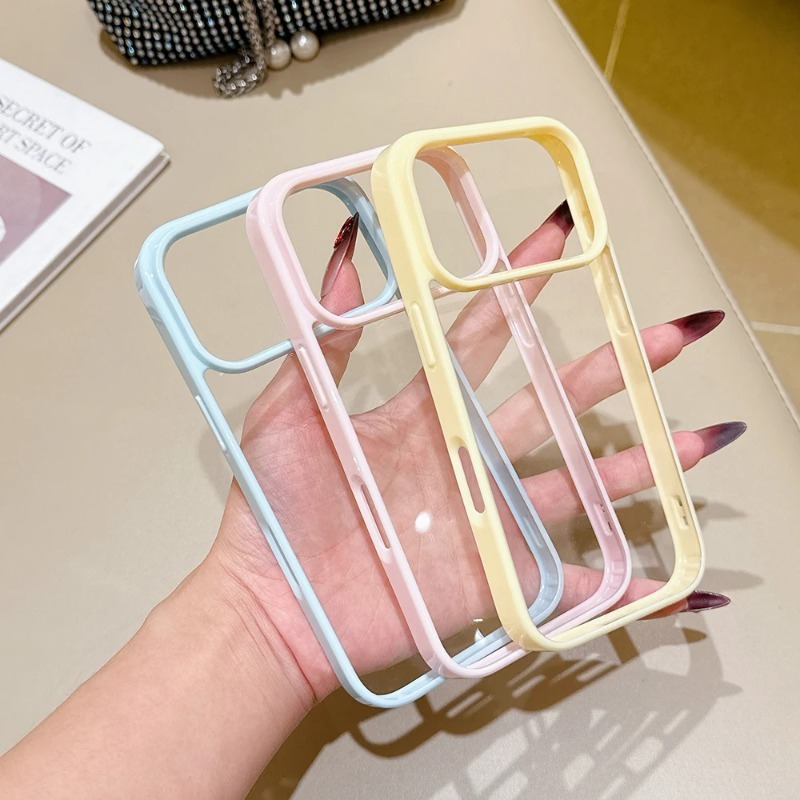 Luxury Candy Color Hybrid Clea - Phone Case Clear recension och pris